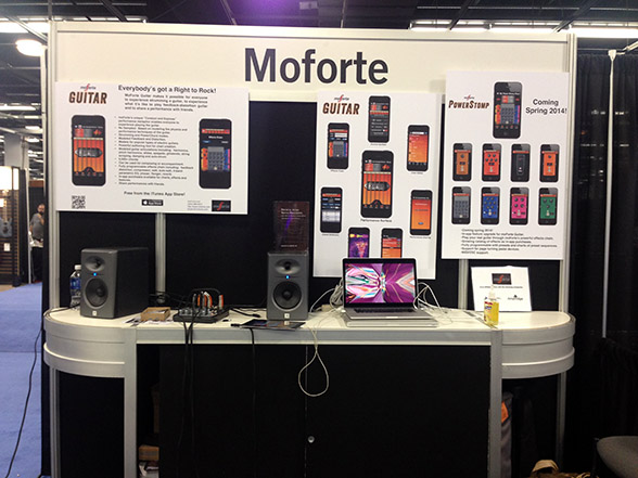 moForte Booth at NAMM