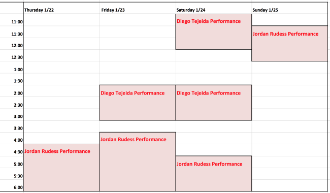 Schedule