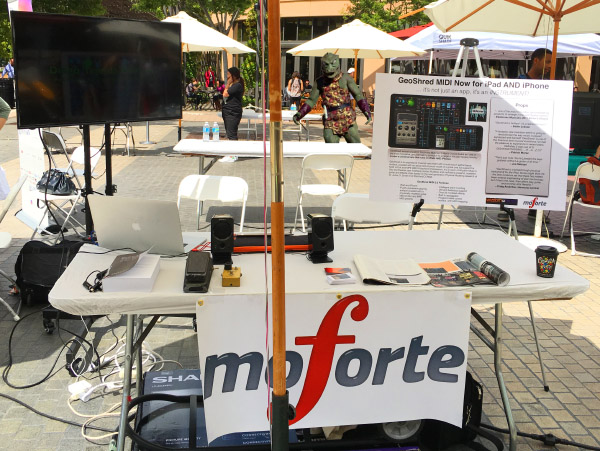 moForte Booth at Stanford Cool Product Expo (CPX) 2017