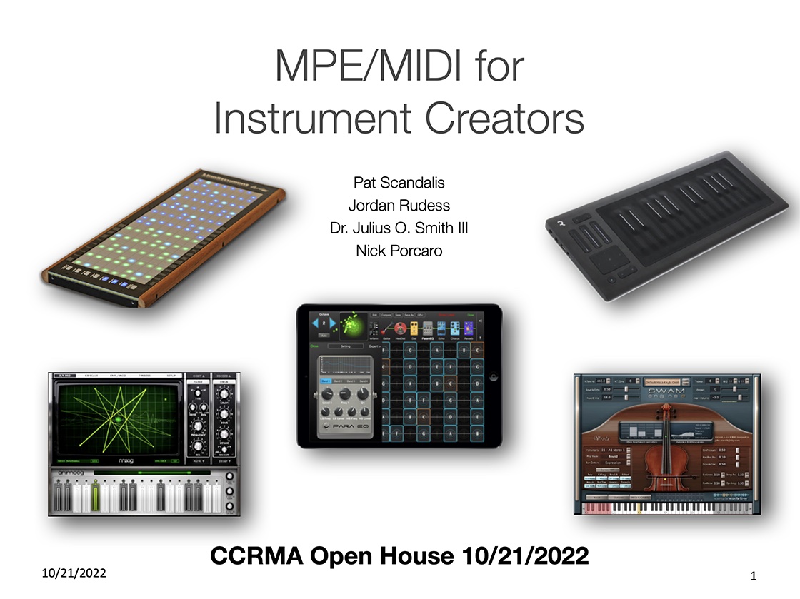 CCRMA Open House Presentation 10/21/2022 deck (PDF)